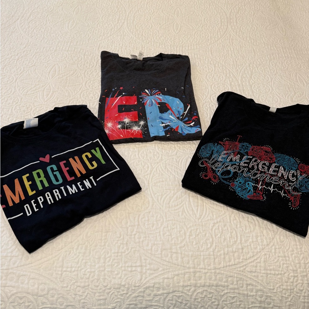 Emergency 🚨 Medicine T-Shirts - Set of 3!